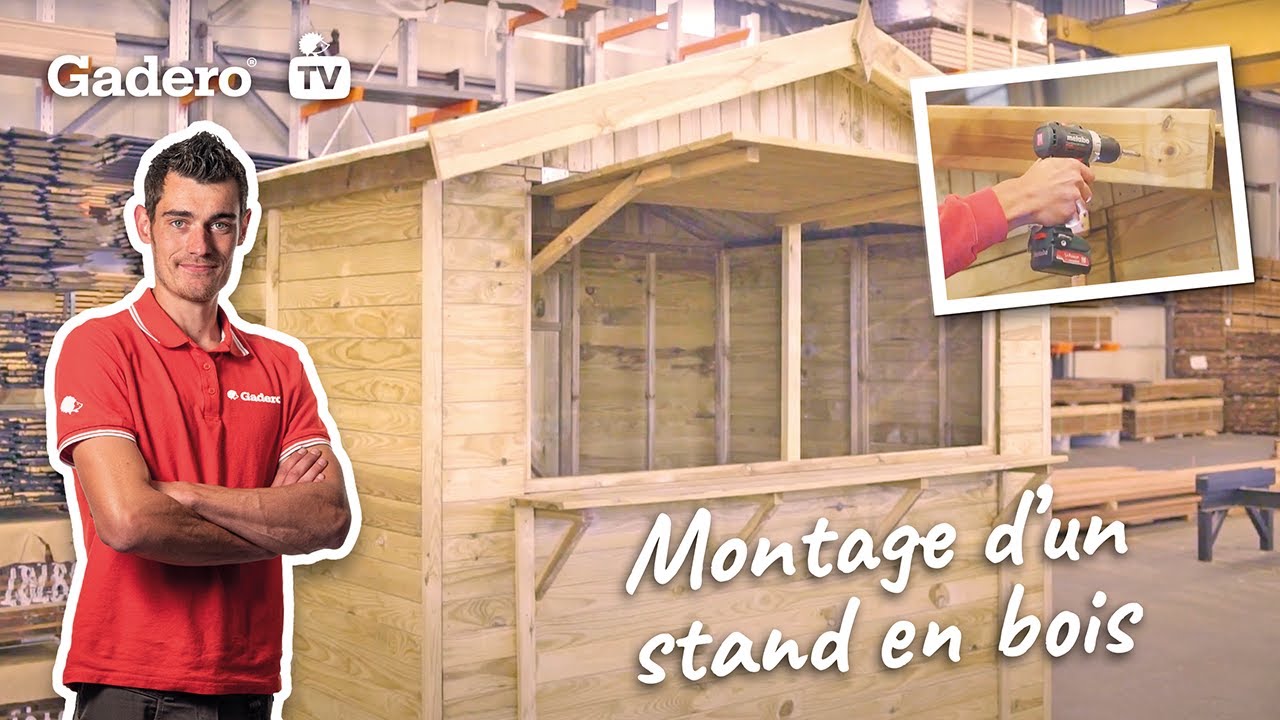 Montage d'un stand en bois - Gadero France