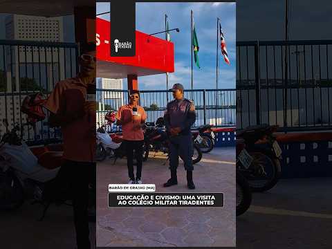 BARÃO VERDADE VISITA O COLÉGIO MILITAR TIRADENTES EM BARÃO DE GRAJAÚ (MA)