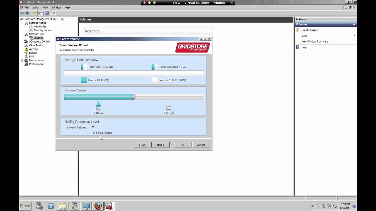 GridStore Initial Setup
