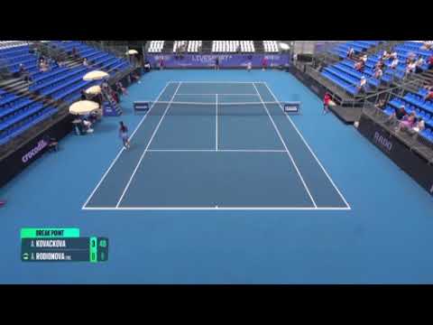 Alena Kovackova [WC] (CZE) vs Arina Rodionova (AUS) // 6-1 6-7 7-6 // Q-Prague