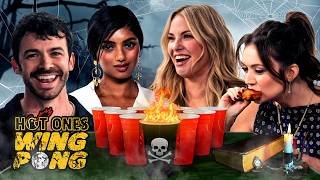 The 'American Horror Story' Cast Plays Hot Ones Wing Pong