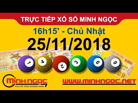 Xổ số Minh Ngọc™ Chủ Nhật 25/11/2018 - Kênh chính thức từ Minhngoc.net.vn