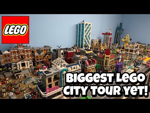 My LEGO City Has Leveled Up! Complete Tour!  