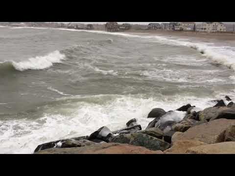 Surf's up at Peggotty Beach
