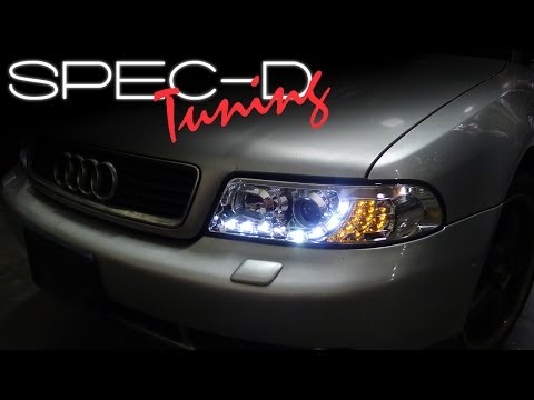 SPECDTUNING INSTALLATION VIDEO: 1999-2001 A4 PROJECTOR HEADLIGHTS