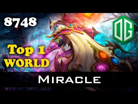 Miracle Invoker Top 1 WORLD - 8748 MMR Ranked Dota 2