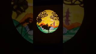 Shadow puppet performance The Greatful Crane by Beniko Tanaka / Music by Tomoro