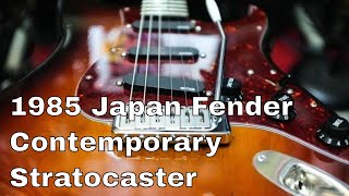 Video thumbnail for My 1985 Fender Contemporary Stratocaster Japan by Jon is just TOO LouD!!