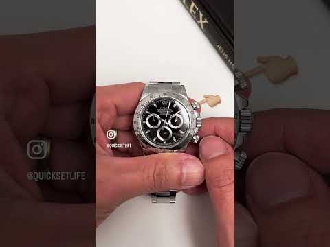 Rolex Daytona - How to use the Chronograph function ⚫️ Like and Follow for more.. 🖤