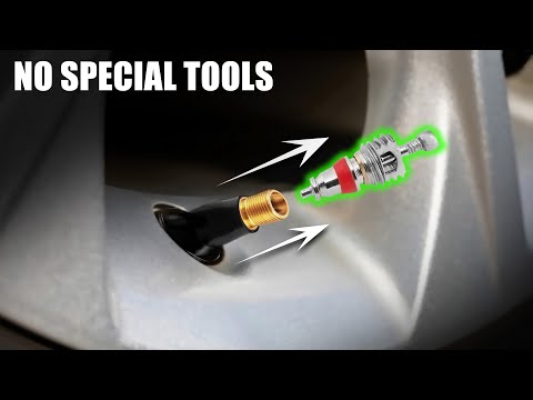 How to Remove Tire Valve Stem Core WITHOUT Special Tool - 3 WAYS