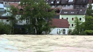 preview picture of video 'Hochwasser Steyr 02.06.2013'