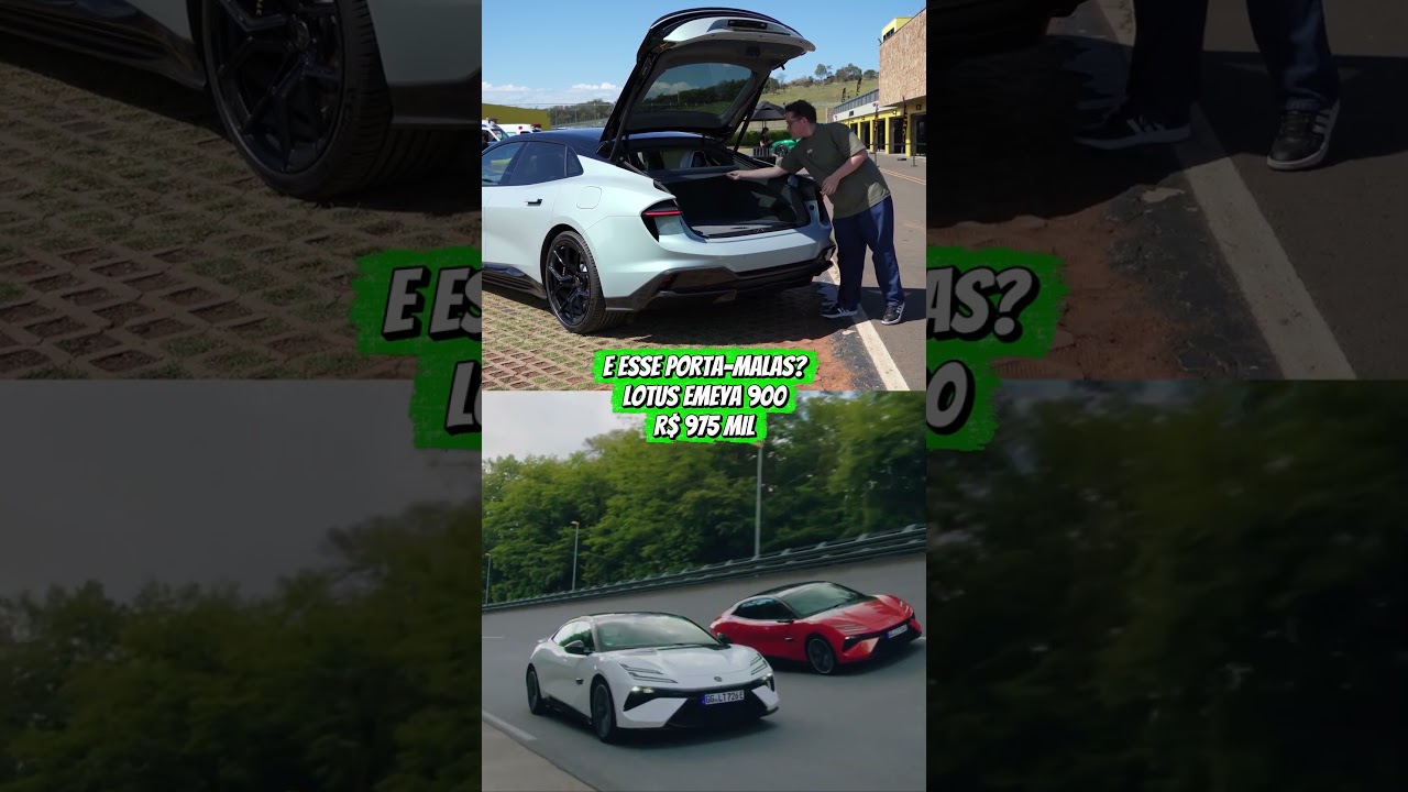509 LITROS E MUITA TECNOLOGIA: Conheça a traseira do Lotus Emeya de R$ 975 mil! 😱🔥