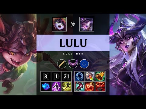 Lulu Mid vs Syndra - EUW Master Patch 25.15