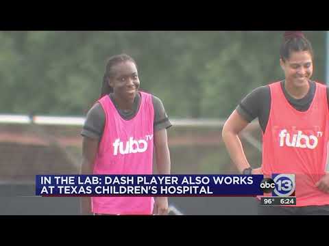 In the lab: Houston Dash's Michelle Alozie has 'other' career at Texas Children's Hospital