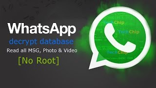 [Hindi] #Whatsapp Decrypt Database Read All MSG, Photos and Video,