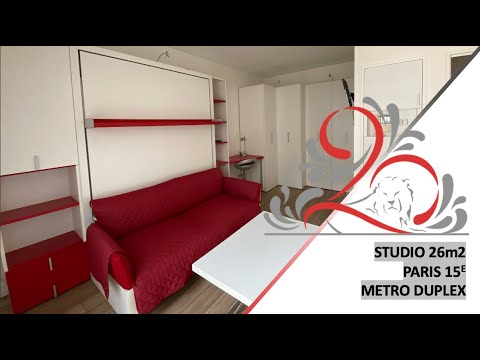 ✨ Studio - 26m2 - Paris 15e - Métro DUPLEIX