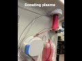 What it looks like donating plasma.