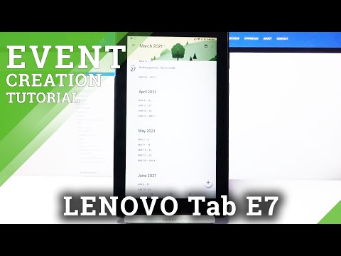 How to Add Event to Calendar in Lenovo Tab E7 - Create Memory Stick