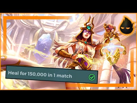 Completing the 150k heals challenge