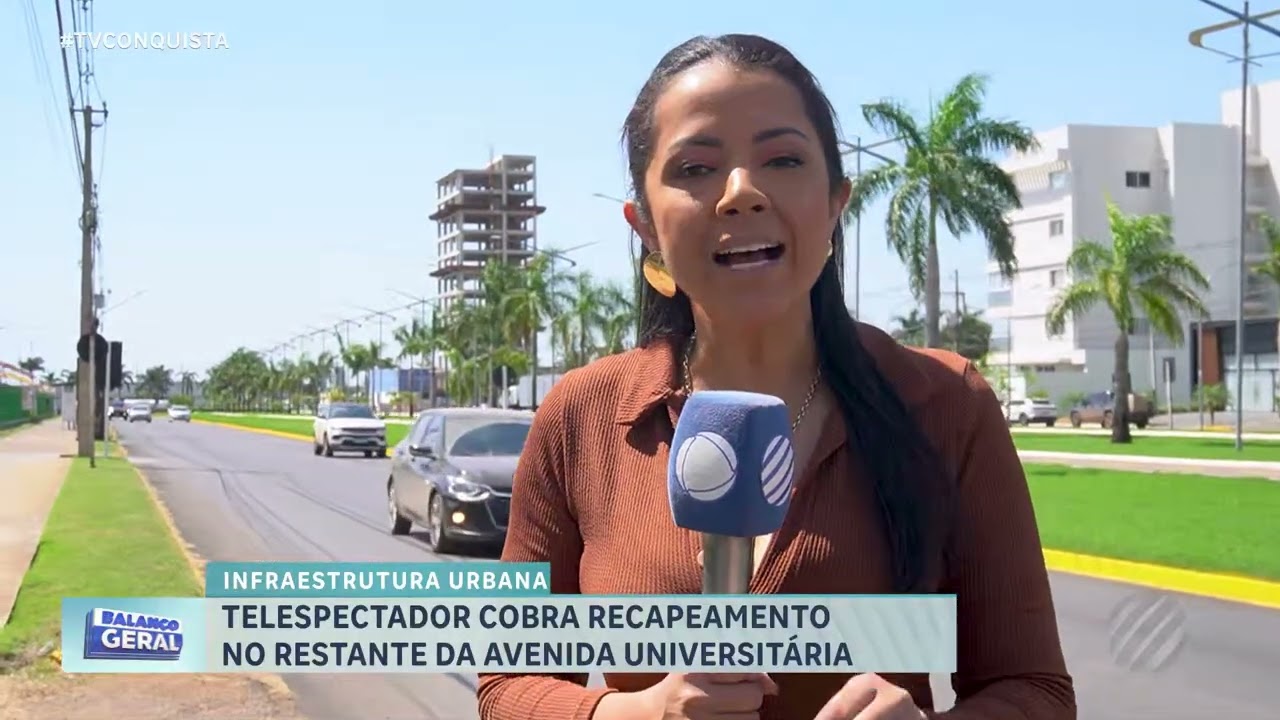 Avenida Universitária: secretário responde à cobrança sobre recapeamento em Lucas do Rio Verde
