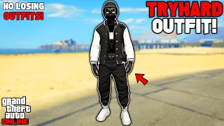 GTA 5 ONLINE EASY BLACK JOGGERS TRYHARD MODDED OUTFIT W/ INVISIBLE TORSO GLITCH 1.67 (NO TRANSFER)