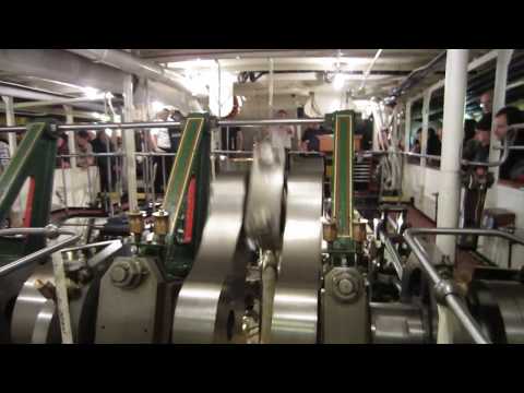 Paddle Steamer Waverley. Engines running 8 past the "E" 16th October 2011.