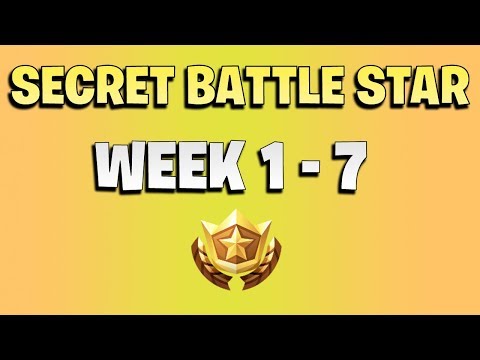 ALL Fortnite season 6 Secret Battle Star Locations week 1 to 7 -  Season 6