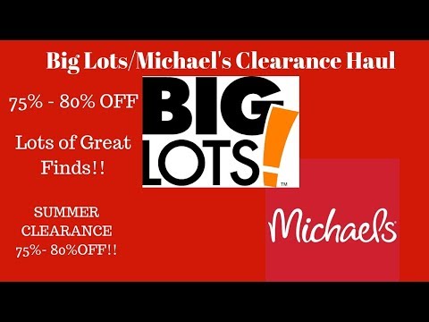 Big Lots/Michael’s Collective Clearance Haul 75-80% Off 😍Super Cute Items Video