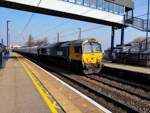 GBRf Class 66 66789 Passes Adwick on 4D78