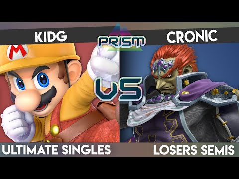 PRISM 186 - KidG (Mario) vs. Cronic (Ganondorf) - Losers Semis - Smash Ultimate Singles