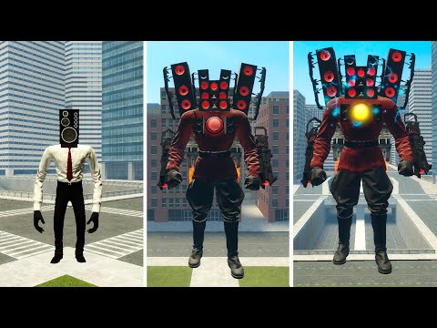 EVOLUTION OF NEW ARMORED TITAN SPEAKER MAN! - Skibidi Toilet In Garry's Mod