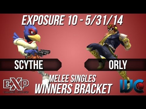 EXPosure 10 - Scythe (Falco) vs. ORLY (Falcon/Marth) Melee Singles Bracket