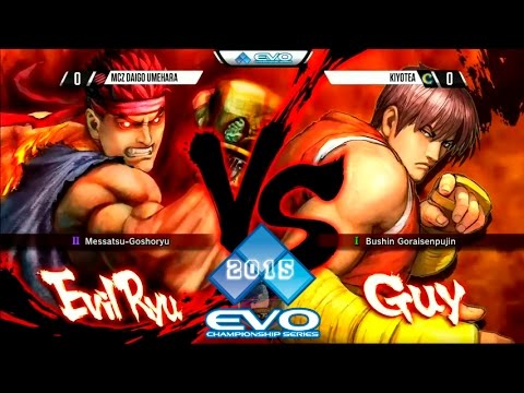 USFIV - DAIGO UMEHARA [Evil Ryu] vs Kiyotea [Guy] - EVO 2015