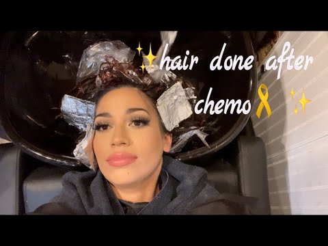 Got my hair done after finishing chemo treatments!