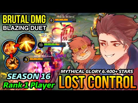 NEW KING OF SEASON 16!! Claude Insane Blazing Duet DMG!! - Top 1 Player by Lost control. - MLBB