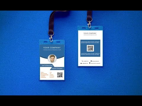 How to Make a Modern Office ID Card Design in Illustrator Tutorial