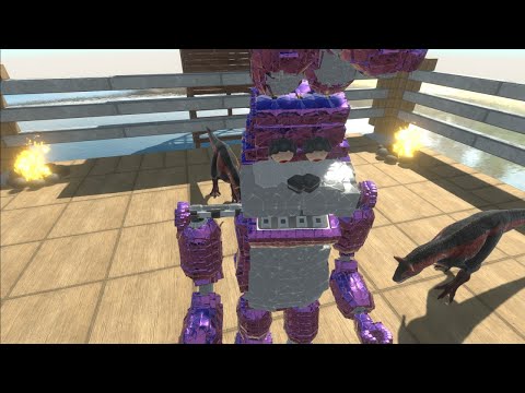 carnotaurus vs FNAF but Who Will Win? - Animal Revolt Battle Simulator ARBS