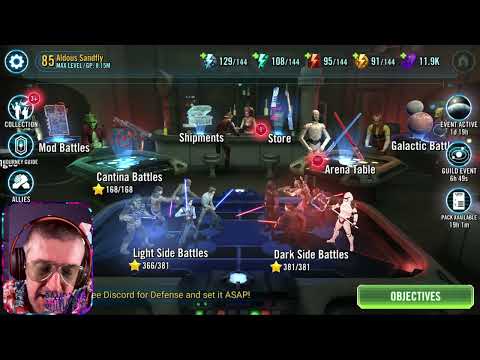 SWGOH Podcast! 3v3 defensive teams!! Aldy discusses 3v3 and his strats and plans for the GAC ahead
