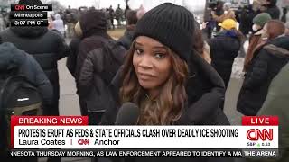 'Guns drawn': Masked ICE agents close in on protests in Minneapolis and fire tear gas