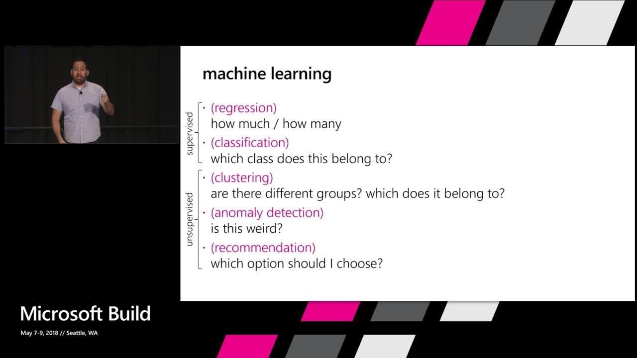 Demystifying Machine and Deep Learning for Developers : Build 2018