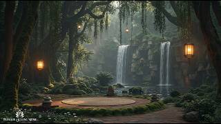Spiritual Meditation Music for Inner Peace & Mental Clarity | Zen Garden with Waterfall Ambience
