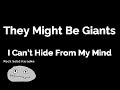 They Might Be Giants - I Can't Hide from My Mind (karaoke)