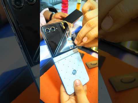 📱 Motorola Razr 60 Skin Cover Installation | Perfect Fit & Premium Look 😍#shorts