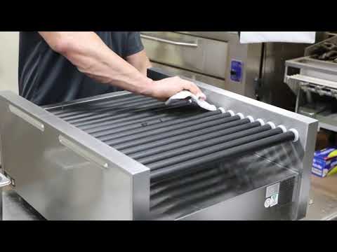 YouTube video about: How to clean a hot dog roller grill?