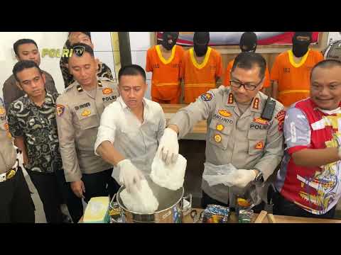 PRESISI UPDATE : POLDA KALTIM MUSNAHKAN BARANG BUKTI NARKOTIKA JENIS SABU 16/06/2024 14.00