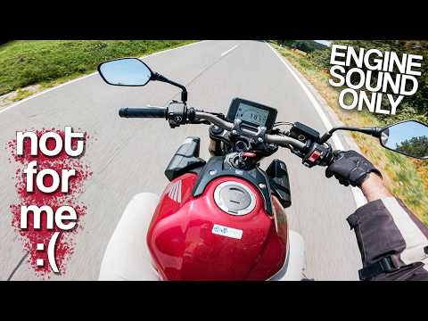 HONDA CB650R sound & review + the embarrassing reason why I don't like the E-Clutch! [RAW Onboard]
