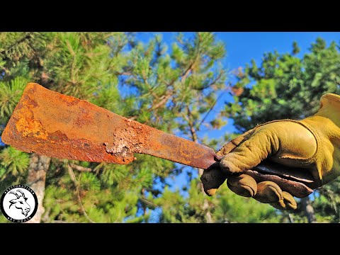 Antique Rusty Cleaver - Restoration