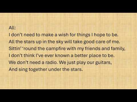 Under the Stars - Lyrics with Vocals