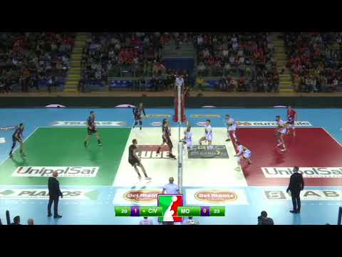 Il punto infinito tra Civitanova e Modena in gara 1 semifinale Play-off Scudetto