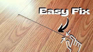 [EASY DIY] How to QUICKLY Fix a Crack in a Laminate Floor